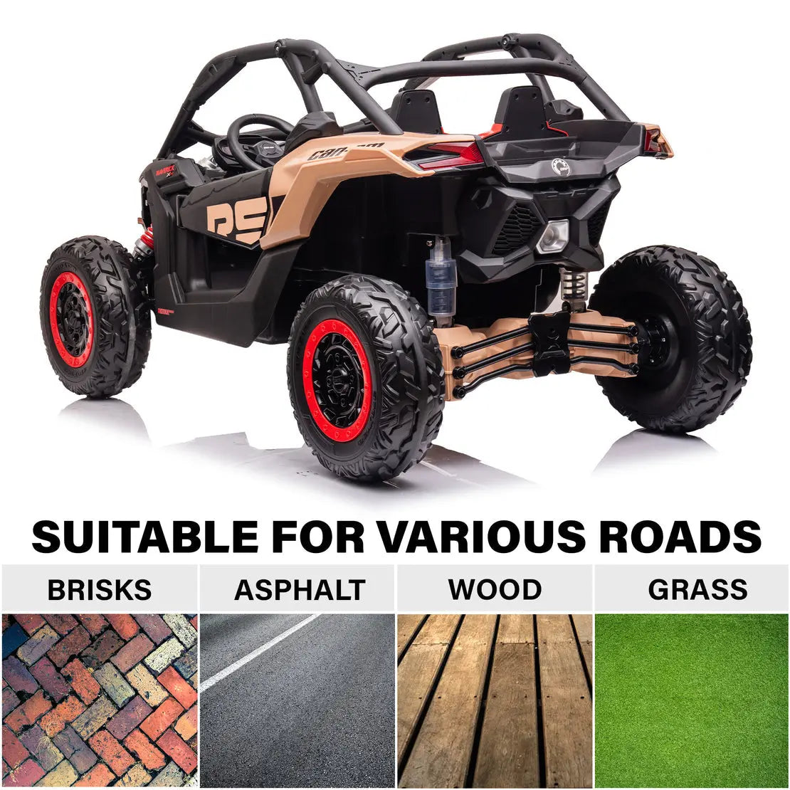 48V CAN-AM Maverick RS Edition 2 Seater Buggy Electric Kids' Ride-On Car with Parental Remote Control Perfect Gift CAN-AM