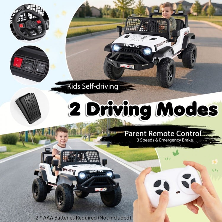 24V Jeep Gravity 1 Seater Ride On Car for Kids