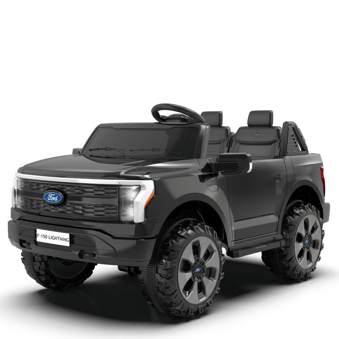 Ford Kids 2-Seater Lighting Edition F-150 Ride-On Truck Black
