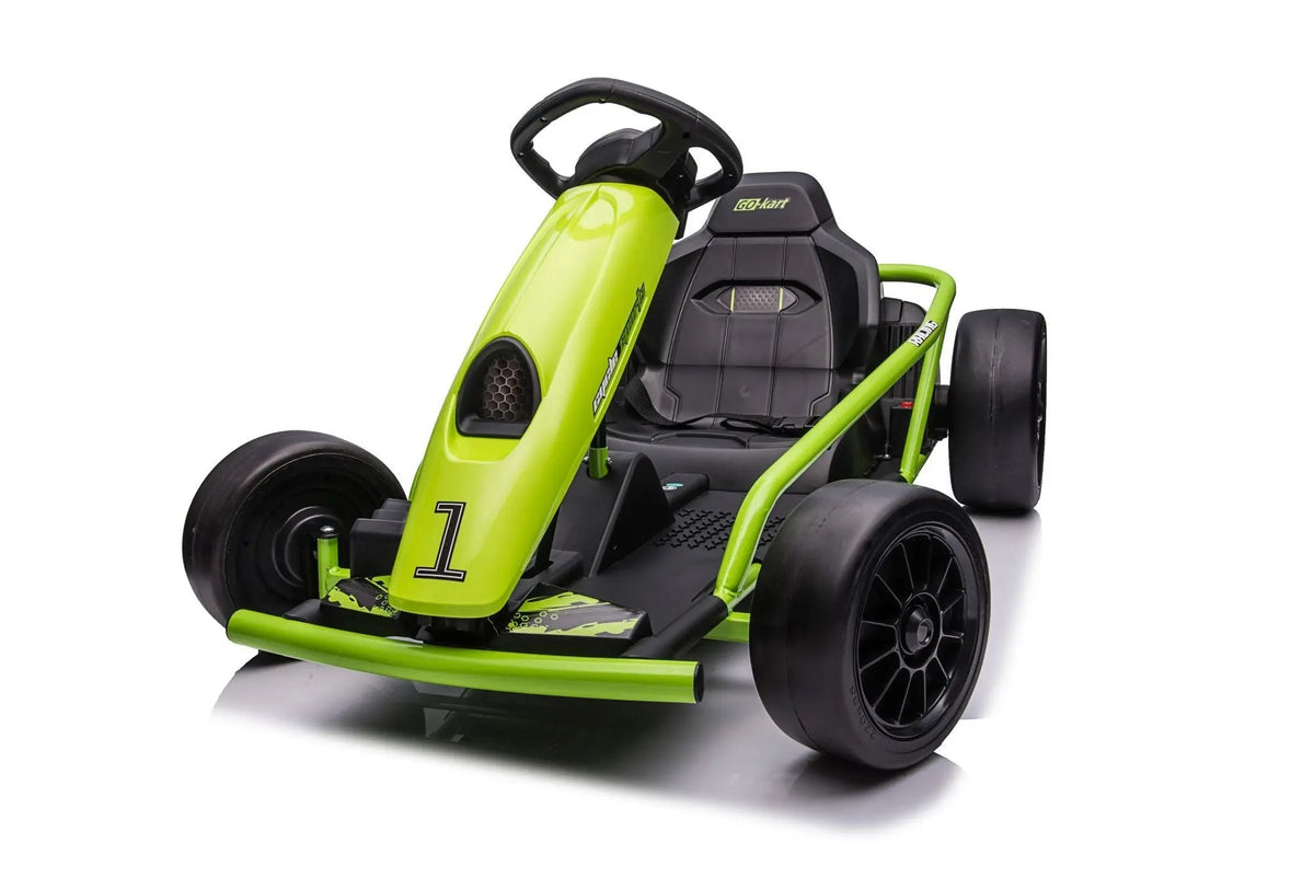 KOW 2025 Go Kart 24V Outdoor Racer Drifter Go Kart for Kids and Adult Kids On Wheelz