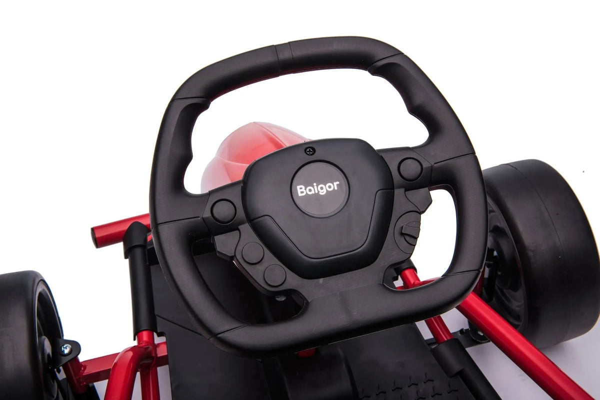 KOW 2025 Go Kart 24V Outdoor Racer Drifter Go Kart for Kids and Adult Kids On Wheelz