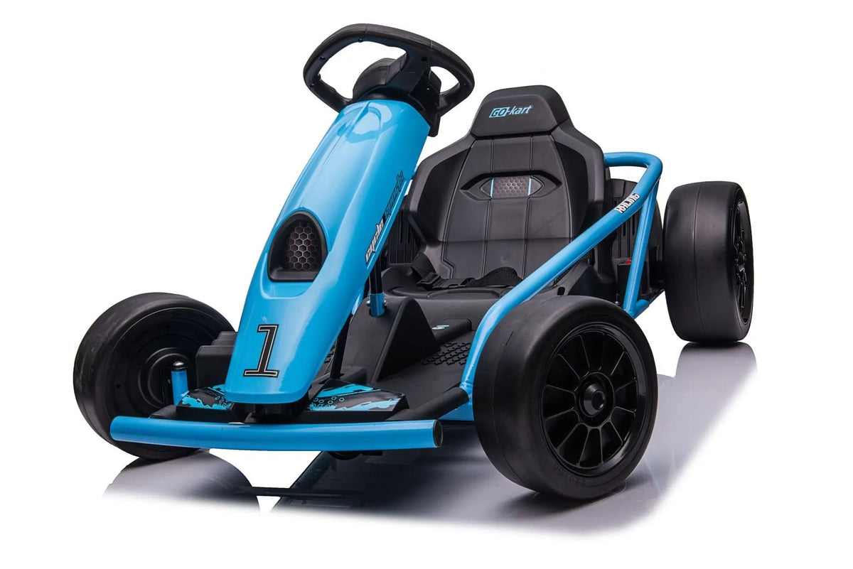KOW 2025 Go Kart 24V Outdoor Racer Drifter Go Kart for Kids and Adult Kids On Wheelz