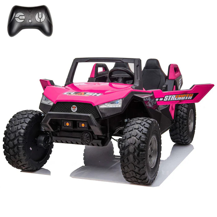 High Speed 24V Dune Buggy Up To 15 km/h Off-Road UTV Limited Edition Black with Remote Control and Rubber Tires