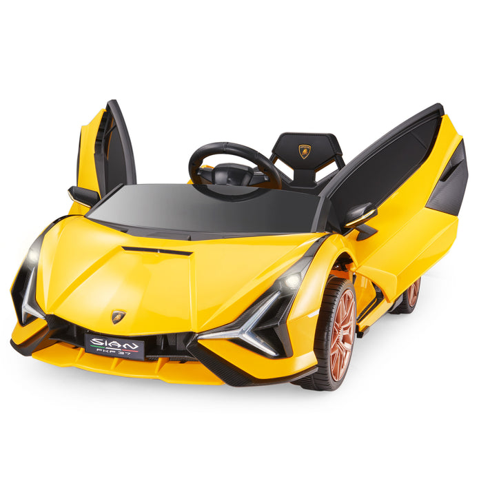 Lamborghini SIAN FKP 37 12V Ride on Car On Seater with Scissor Doors