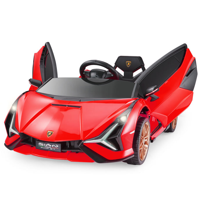 Lamborghini SIAN FKP 37 12V Ride on Car On Seater with Scissor Doors