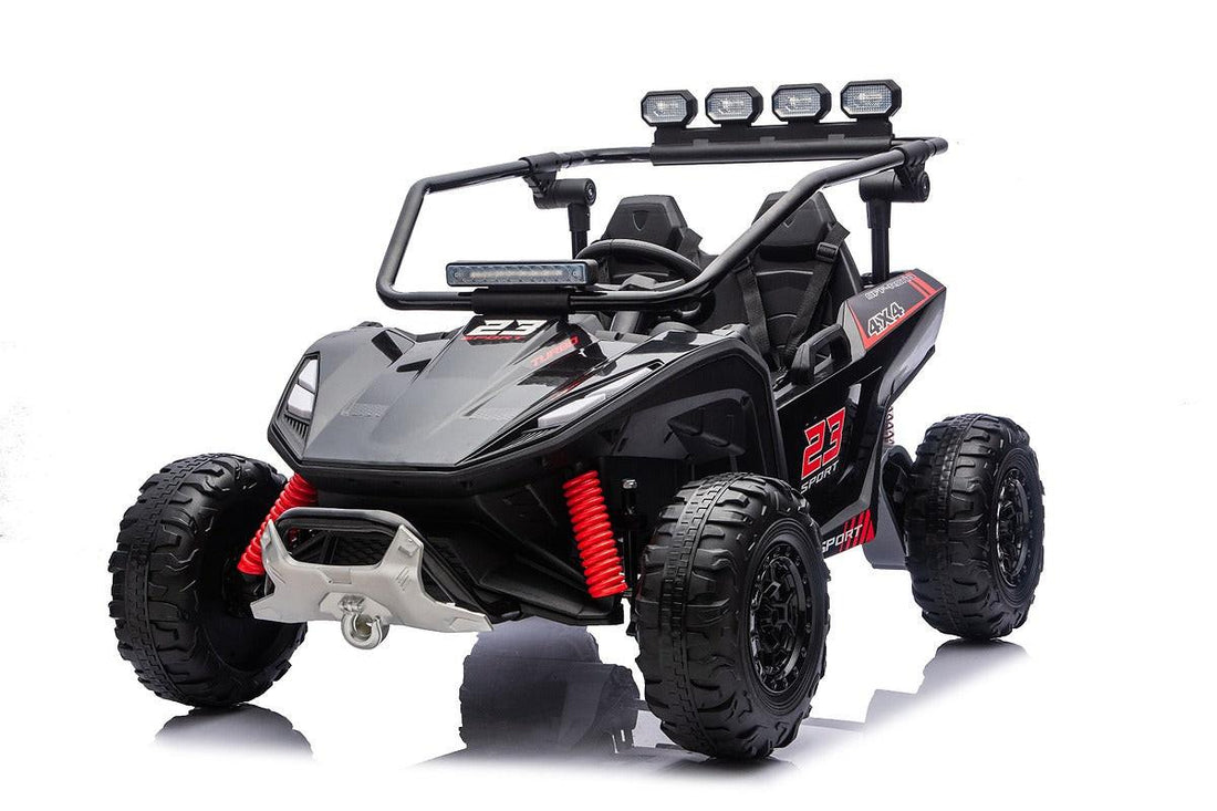 Thunder X Pro Kids 2-Seater Ride-On Buggy Black
