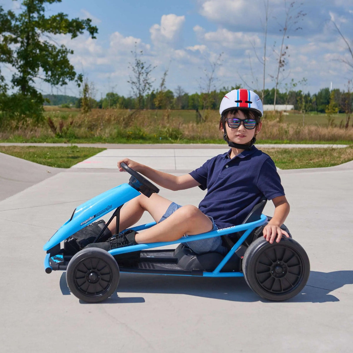 KOW 2025 Go Kart 24V Outdoor Racer Drifter Go Kart for Kids and Adult Kids On Wheelz