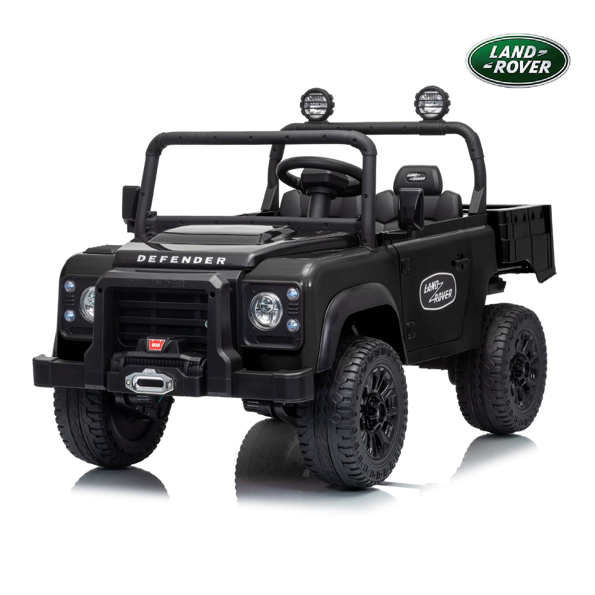 Official Licensed Classic Land Rover Defender 24V 2 Seater Kids Ride-On Car with Remote Control 0987
