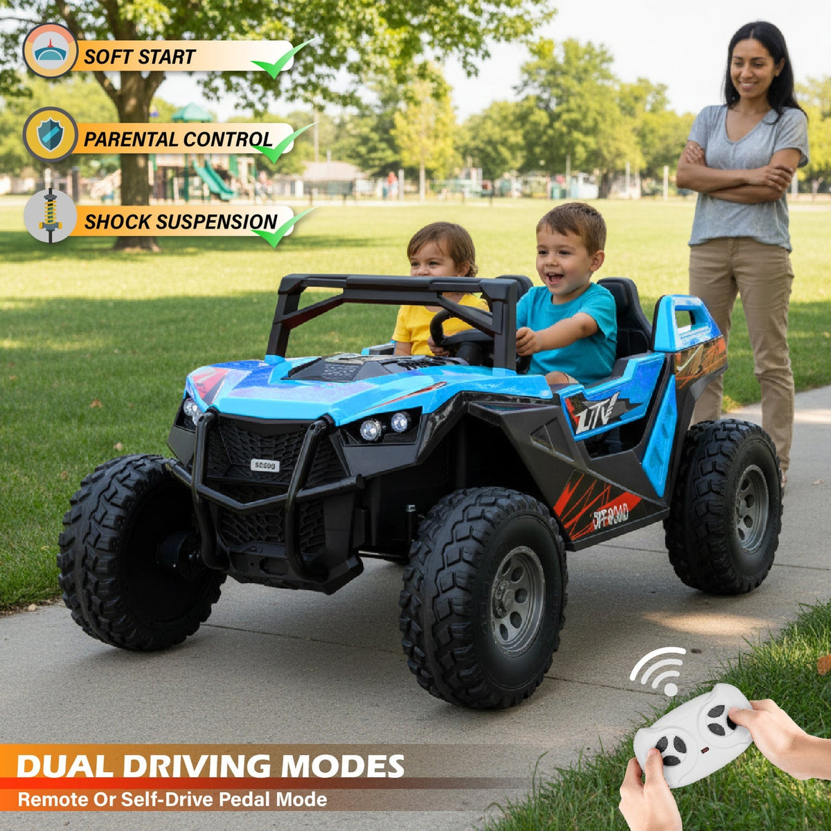 2.0 Speed Demon 24V High-Speed 2-Seater XXL Off-Road UTV