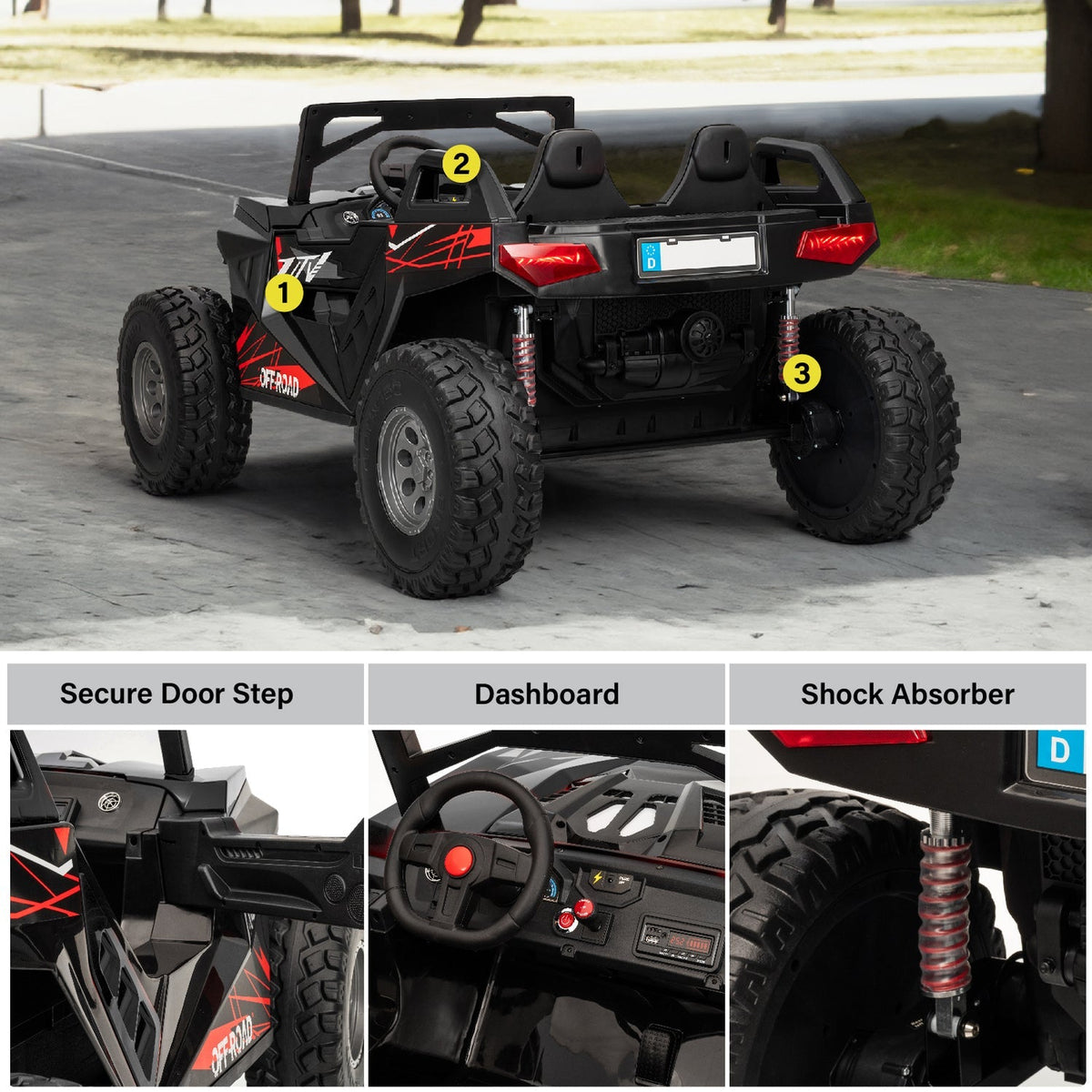 2.0 Speed Demon 24V High-Speed 2-Seater XXL Off-Road UTV