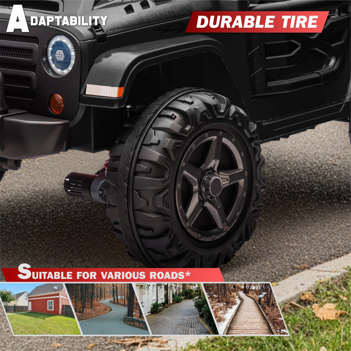 2026 NEW JEEP OUTREACH 2 Seater 24V Jeep Style Kids Ride On Car with Parental Remote Control