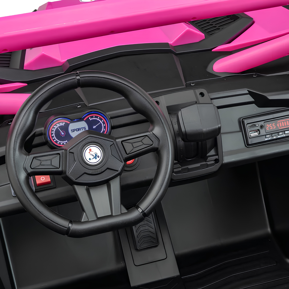 Kids Vip MegaTrek Pro 2-Seater Ride On UTV Pink