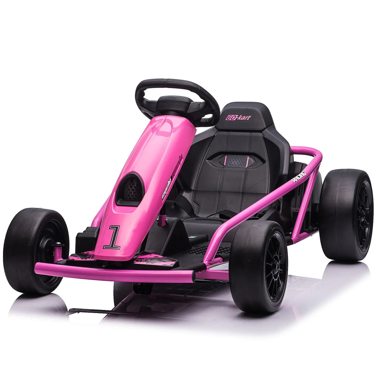 KOW 2025 Go Kart 24V Outdoor Racer Drifter Go Kart for Kids and Adult Kids On Wheelz