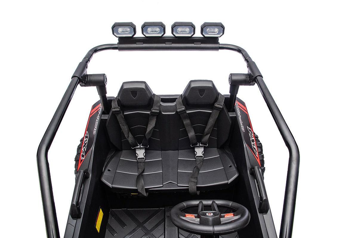 Thunder X Pro Kids 2-Seater Ride-On Buggy Black