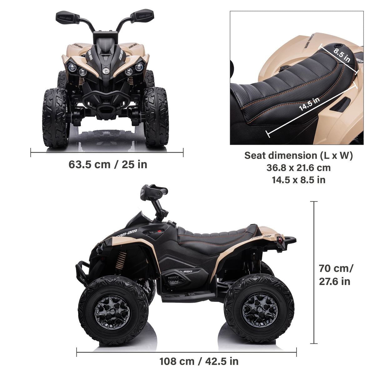 Can-Am Renegade 24V Kids Ride On Atv 4x4 -BRP