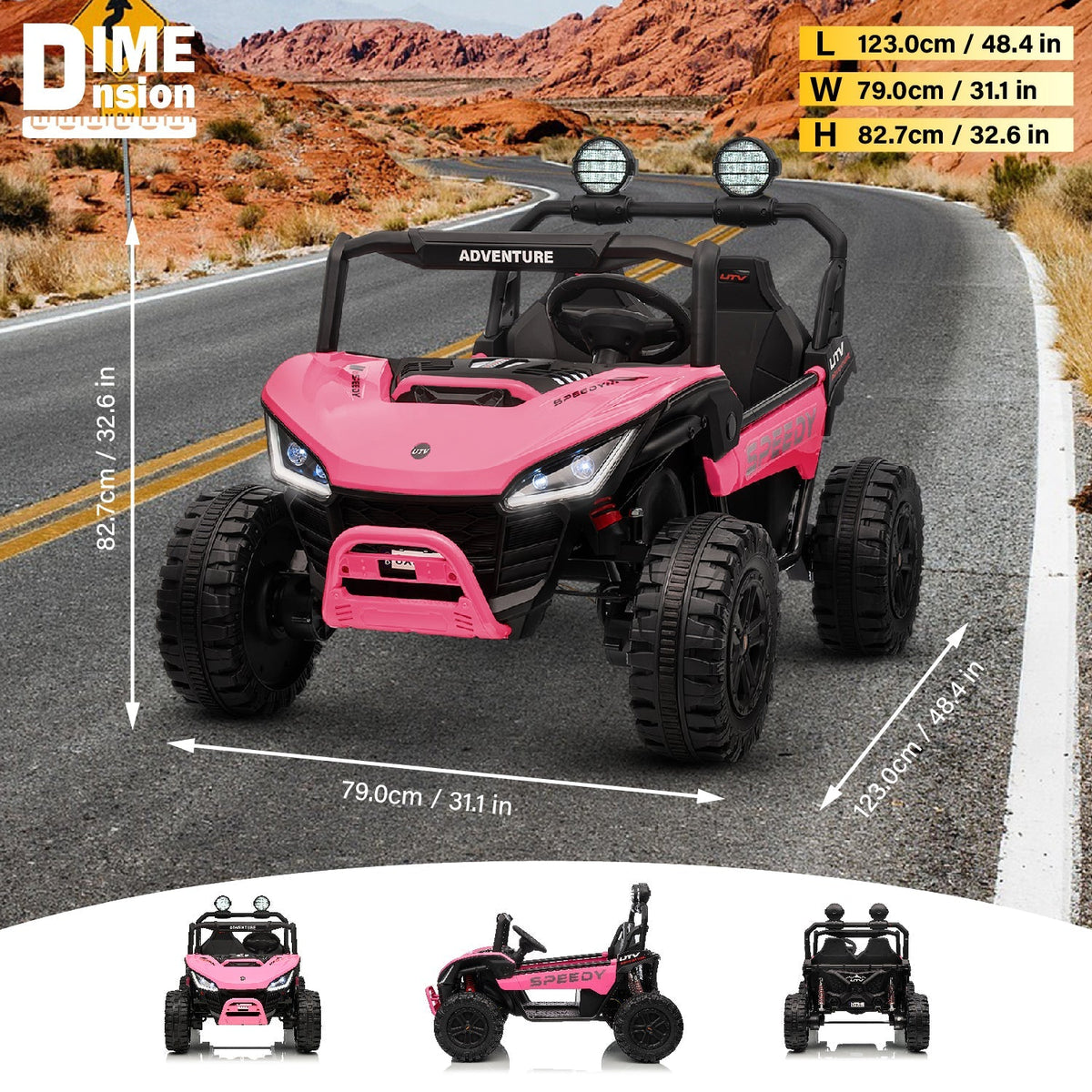 Premium 24V ride-on vehicle for toddlers aged 3 to 8