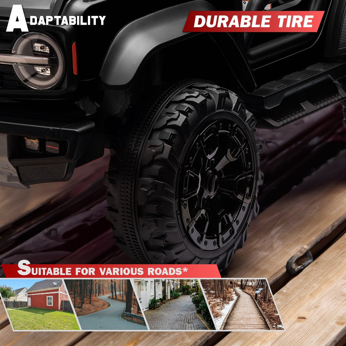 Ford Bronco Raptor 24V 2-Seater Electric Ride-On Car – Parental Remote