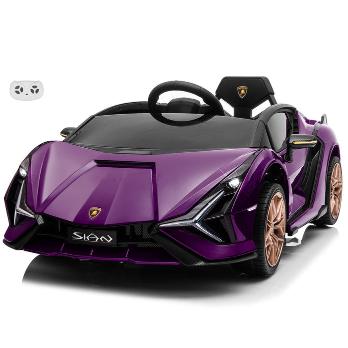 Lamborghini SIAN FKP 37 12V Ride on Car On Seater with Scissor Doors