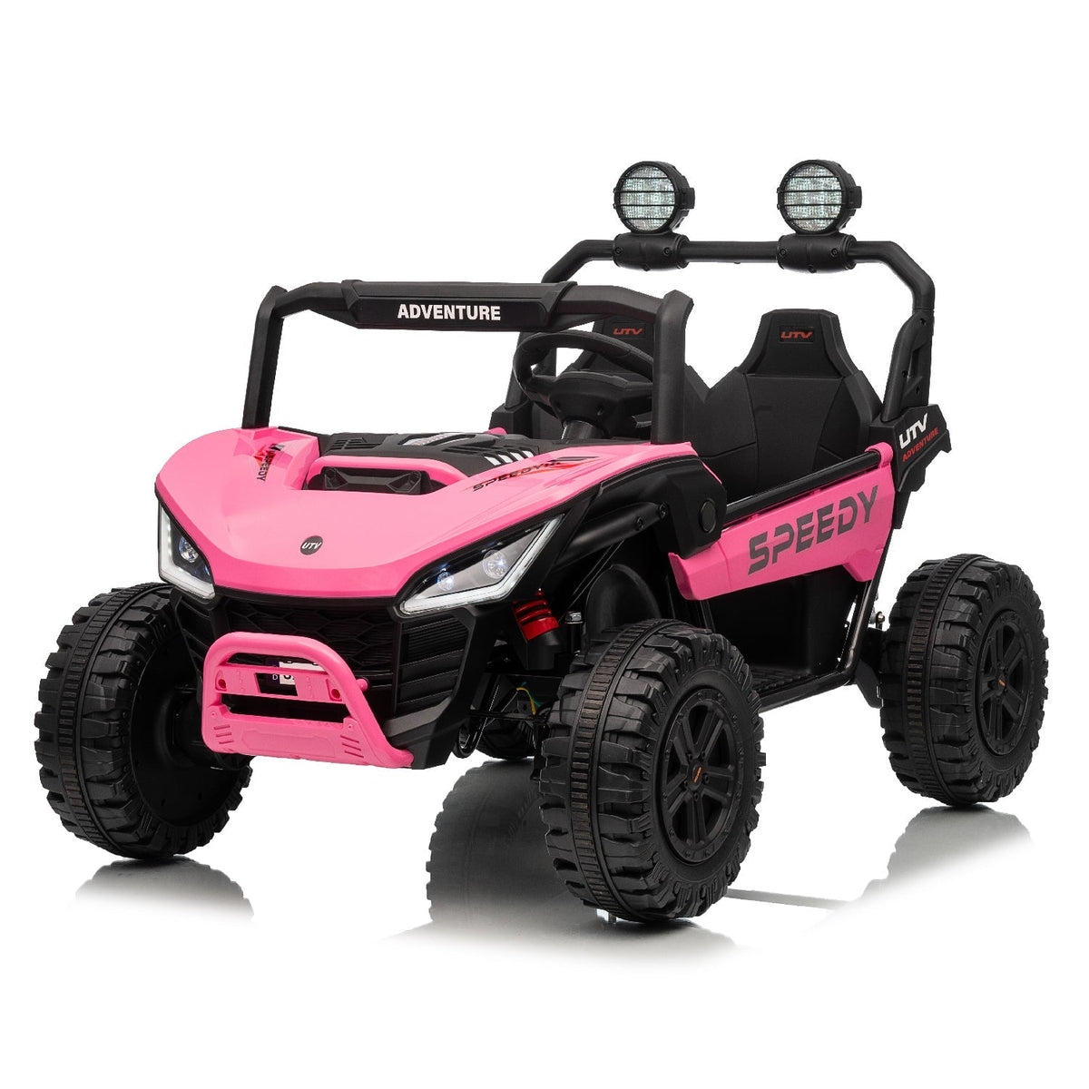 Realistic-looking kids ride-on ATV with powerful 24V system