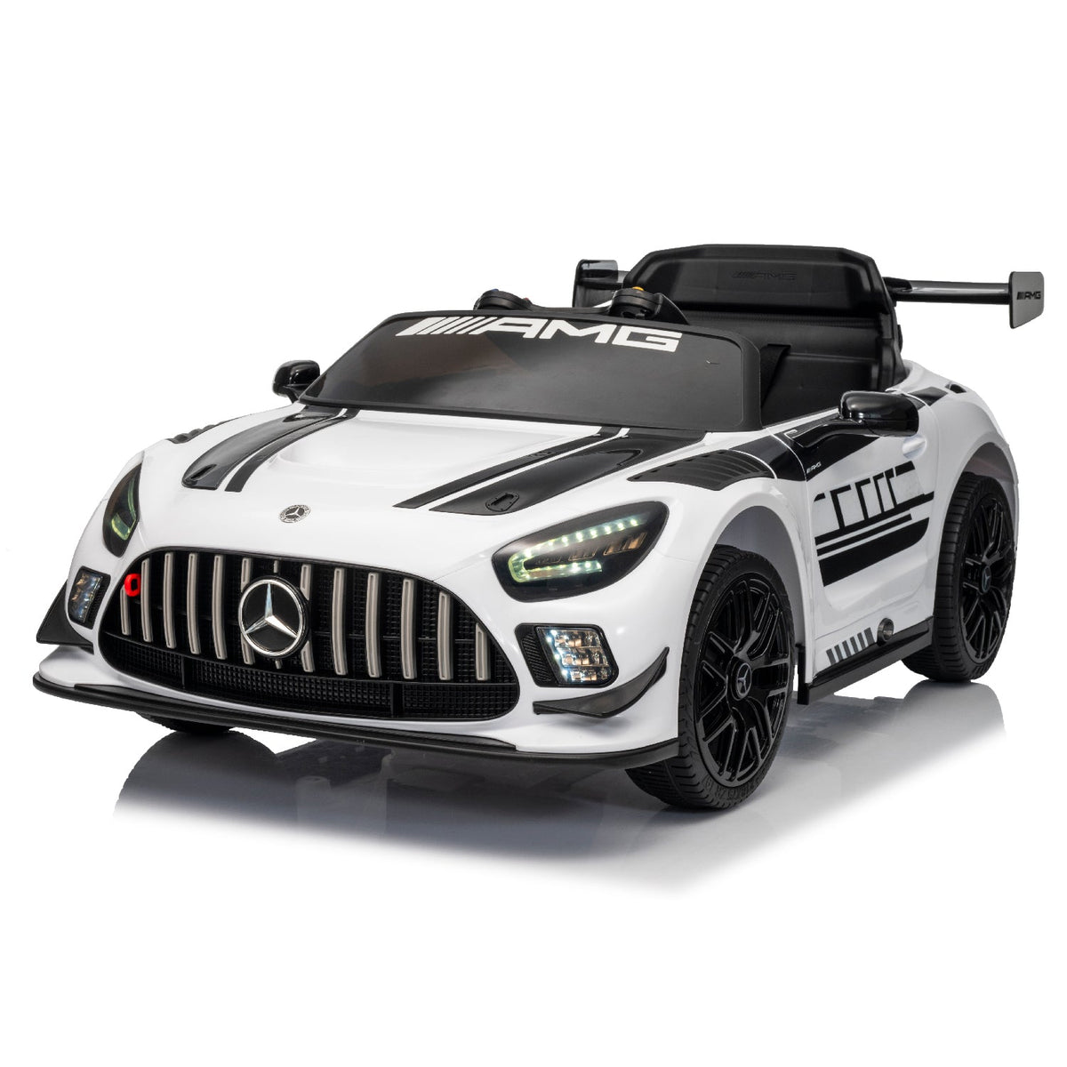 Front view of Mercedes-AMG kids electric ride-on car